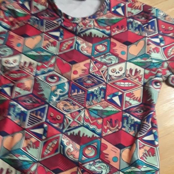 Unique handmade pandoras box long sleeve shirt hand stitched in Poland size L - Picture 7 of 15